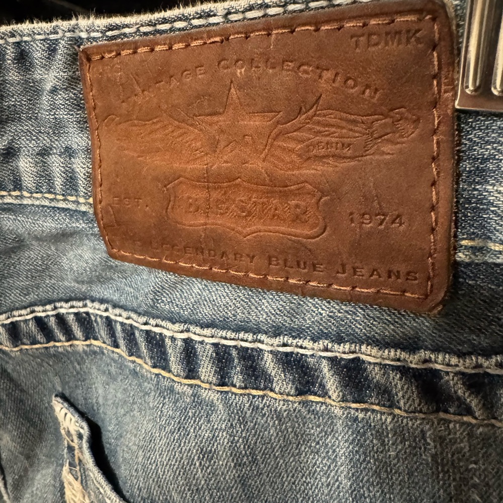Big Star Pioneer for Buckle Distressed Jeans 33L EUC COOL JEANS!!! - Picture 6 of 10